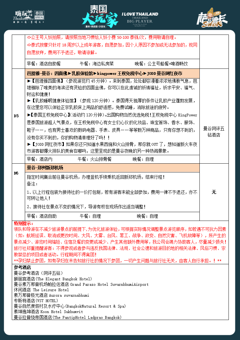 泰国大玩家 6天5晚--3580元_07